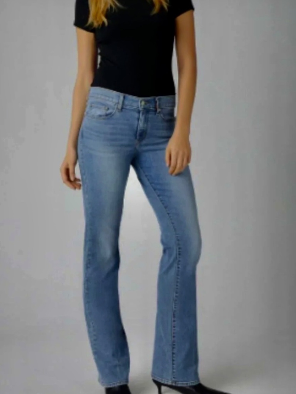 Levis 515 Boot Cut Jeans Women's Cotton Medium Wash Denim Blue EUC Size 8/10